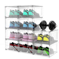Transparent Magnetic Shoe Organizer – Stackable Clear Shoe Boxes (10 Pack)